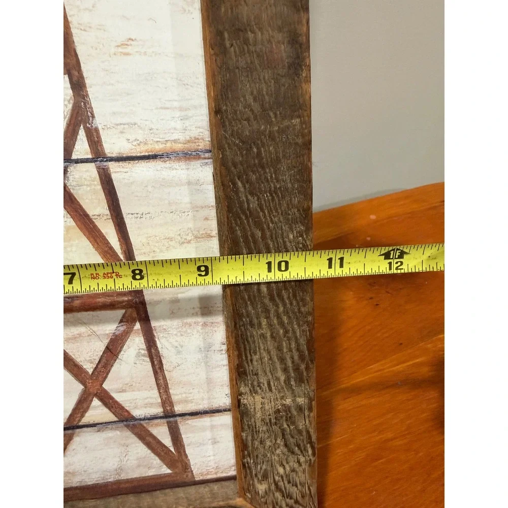 Jan Michael Crafts Annie LaPoint Windmill Reclaimed Wood Frame Art Psalm 100:3